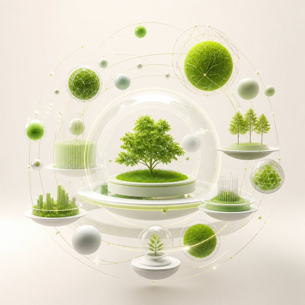 Abstract ecosystem visualization
